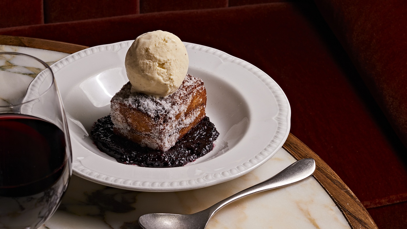 Deep Fried Bread & Butter Pudding